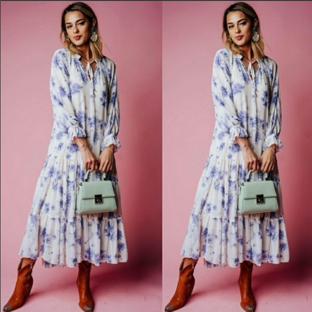 Free People Feeling Groovy Maxi Dress NWOT